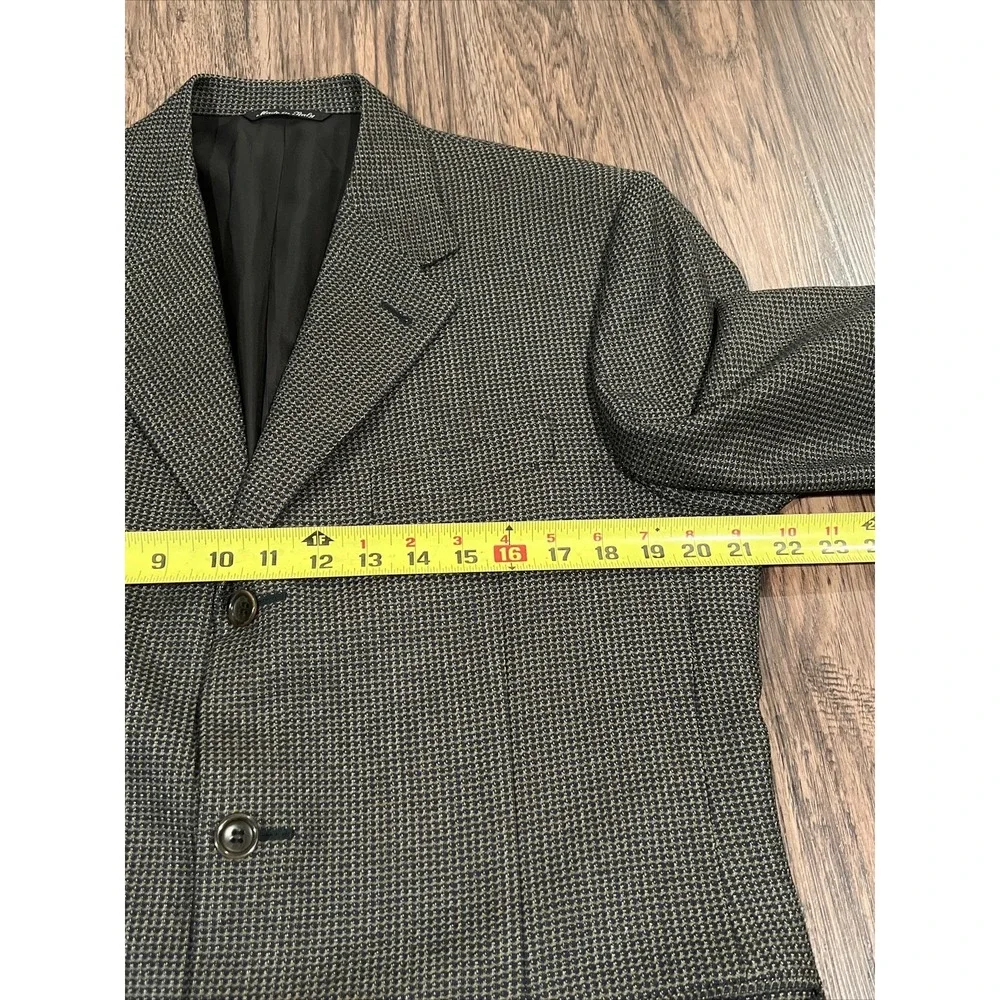 Canali Proposta Mens Brown Italy Wool Blazer Sport Coat Size 50R EUC